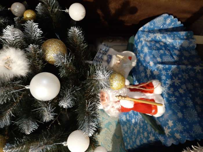 Фотография покупателя товара Дед Мороз "В красной шубе, с посохом" 27 см - Фото 1