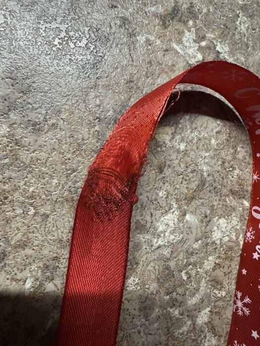 Фотография покупателя товара Лента атласная «Новогодняя», 2 см × 5 м, красная - Фото 15