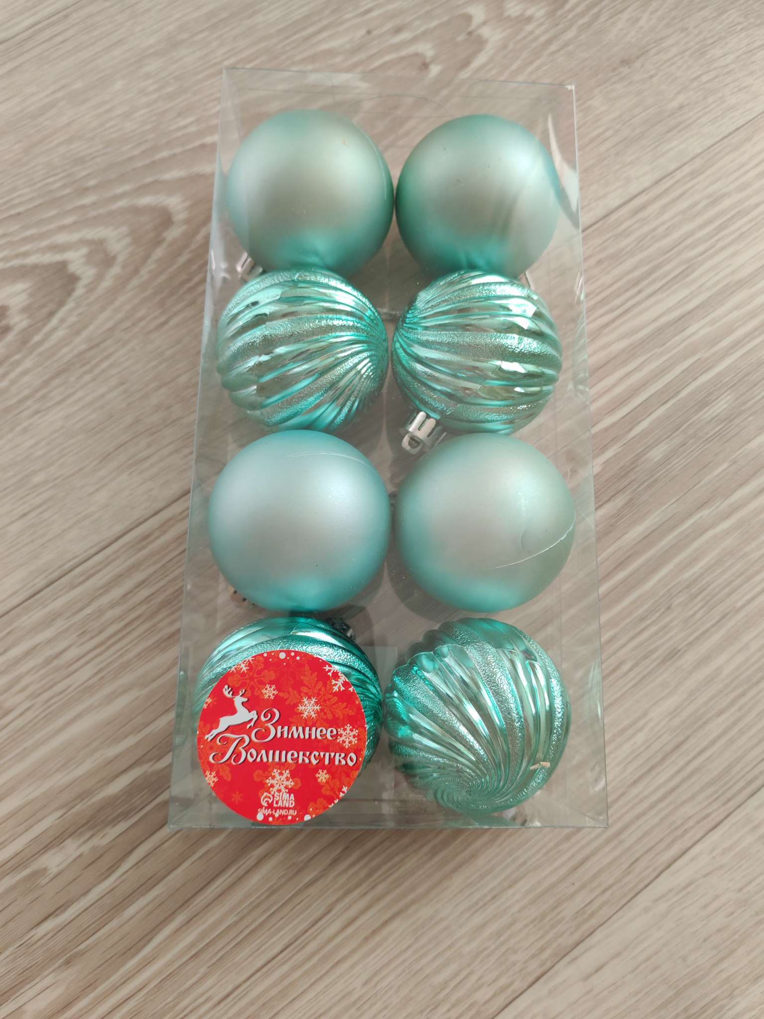 Фотография покупателя товара Ёлочные игрушки «Ноктюрн», шары новогодние, d=6 см, 8 шт. - Фото 1