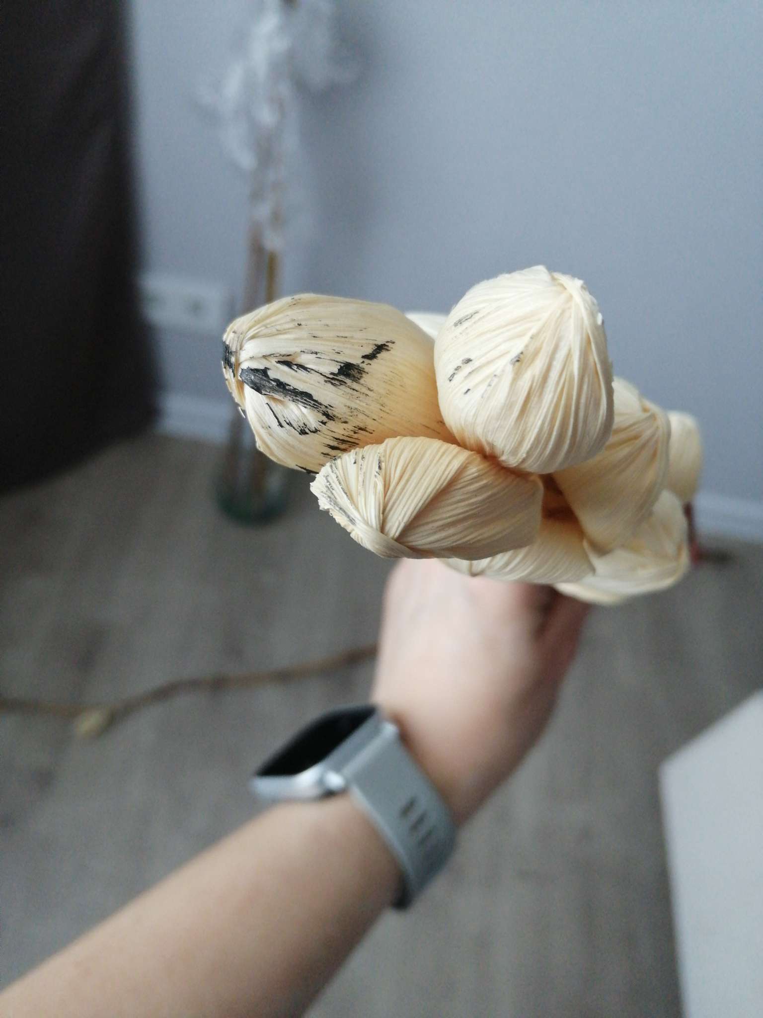 Фотография покупателя товара Сухоцвет на бамбуковом стебле, 150 см, белый - Фото 19