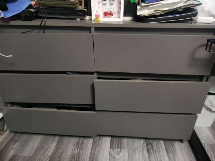 Фотография покупателя товара Комод для хранения «Клик Мебель. Мадера», 6 ящиков, 1200×420×775 мм, цвет графит - Фото 175