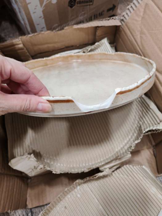 Фотография покупателя товара Тарелка с бортиком Magistro Organic brown, d=28.2 см, фарфор, бежевая - Фото 8