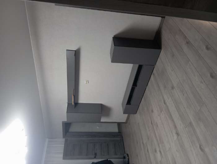 Фотография покупателя товара Гостиная под телевизор «Лира», 2130×1680×350 мм, цвет серый графит - Фото 2