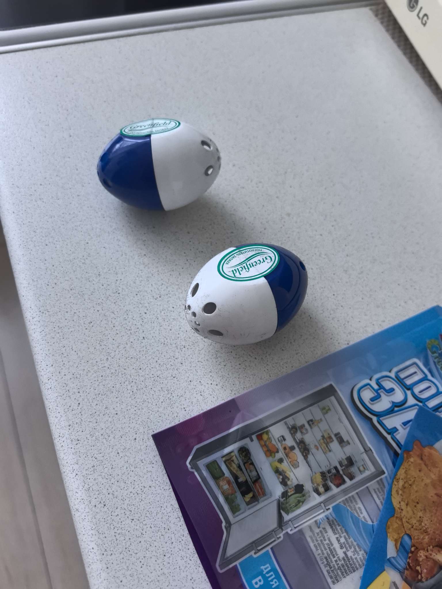 Фотография покупателя товара Поглотитель запаха для холодильников Greenfield 2 шт. в пакете - Фото 1