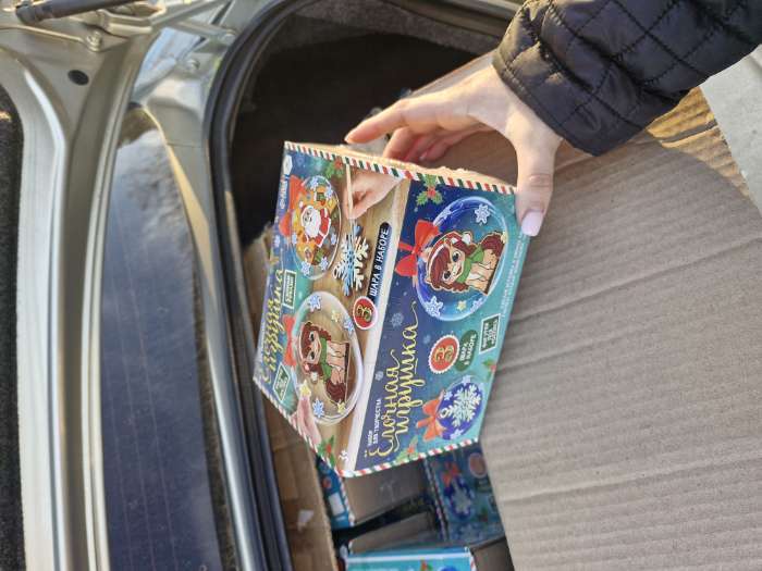 Фотография покупателя товара Ёлочные шары-игрушки, 3 шт., фигурки под роспись, новогодний набор для творчества - Фото 1