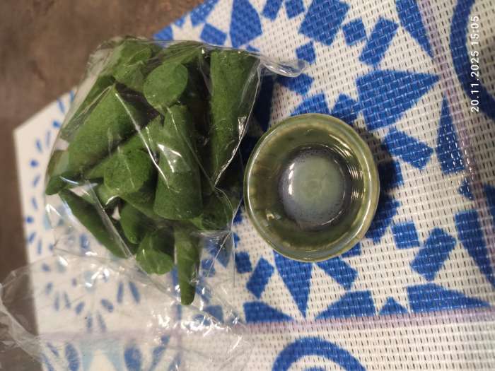 Фотография покупателя товара Благовония KARMA BUDDHA, аромаконусы, пачули, набор 30 шт. - Фото 3