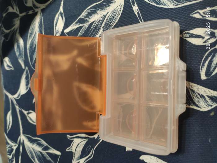 Фотография покупателя товара Органайзер для хранения мелочей, двусторонний, 7 ячеек, 9.2×7×3 см, МИКС - Фото 1