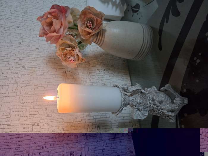 Фотография покупателя товара Подсвечник на 1 свечу «Слон», гипс, 12 см, под камень - Фото 1