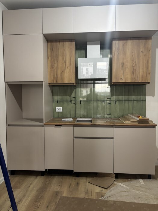 Фотография покупателя товара Кухонный гарнитур в потолок «Виктория», 3000 мм, цвет графит - Фото 9