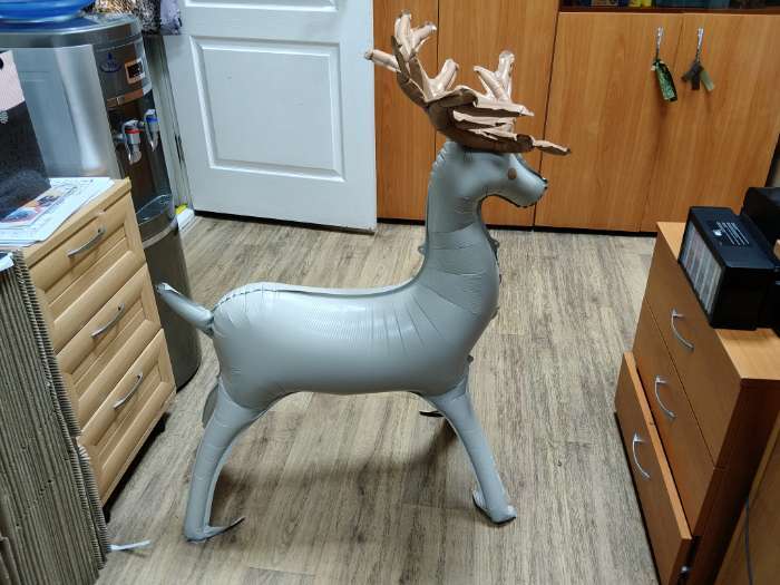 Фотография покупателя товара Воздушный шар фольгированный 43" «Снеговик», под воздух - Фото 7