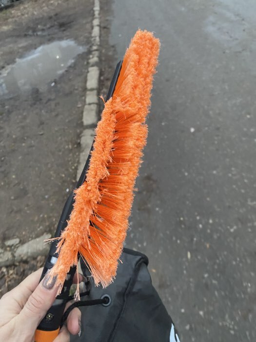 Фотография покупателя товара Щетка сметка TORSO, 60 см, со скребком, усиленная, МИКС - Фото 1