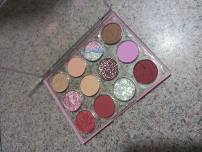 Фотография покупателя товара Профессиональная палетка теней для век VOLCANO из 12 цветов - Фото 1