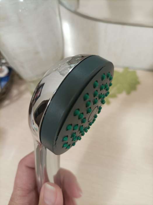 Фотография покупателя товара Душевая лейка LD-P-01-003, пластик, 1 режим, хром - Фото 3