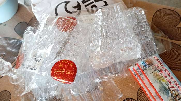 Фотография покупателя товара Ёлочные игрушки набор 12 шт. «Сосулька люкс» узор, 13 см - Фото 1