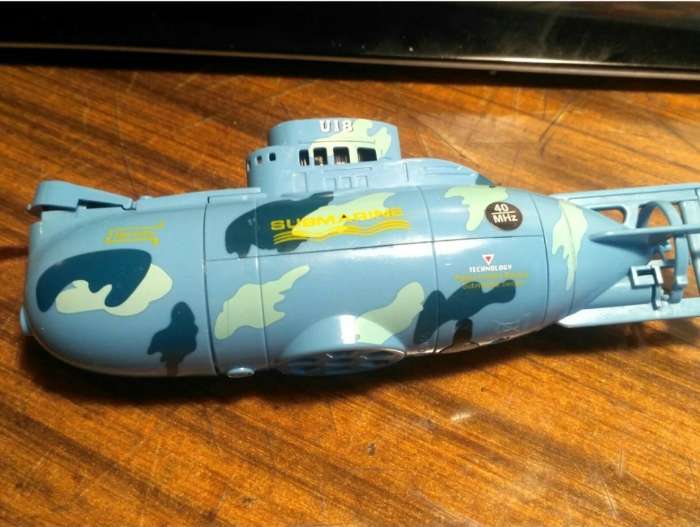 Фотография покупателя товара Подводная лодка радиоуправляемая «Гроза морей», световые эффекты, МИКС - Фото 1