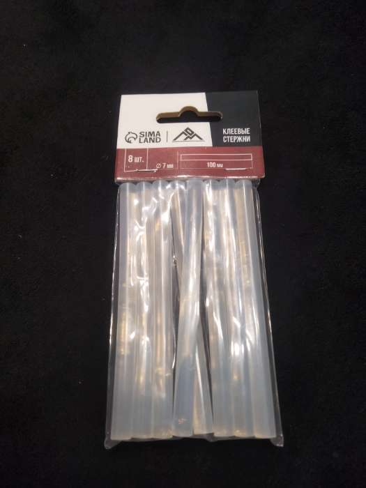 Фотография покупателя товара Клеевые стержни ЛОМ, 7×100 мм, 8 шт.