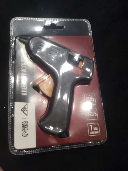 Фотография покупателя товара Клеевой пистолет ЛОМ, 15 Вт, 220 В, 7 мм - Фото 1