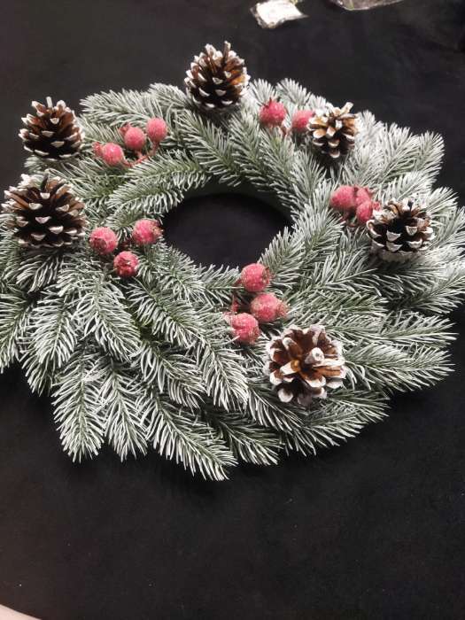 Фотография покупателя товара Новогодний декор «Набор белёных шишек» 6 шт. - Фото 2