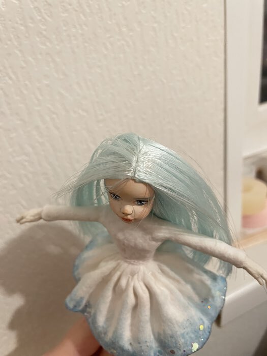 Фотография покупателя товара Лента атласная, 50 мм, 23±1 м, нежно-голубая №13 - Фото 1