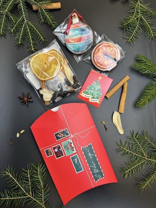 Фотография покупателя товара Открытка-комплимент «С Новым годом!», 8×6 см - Фото 4