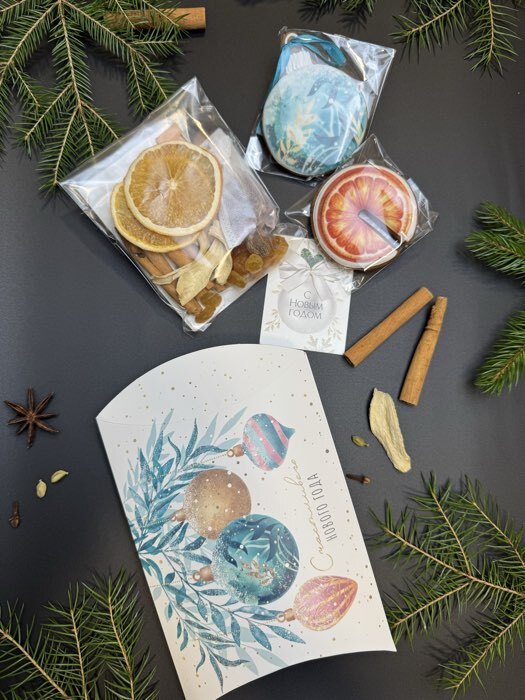 Фотография покупателя товара Открытка-комплимент «С Новым годом!», 8×6 см - Фото 1