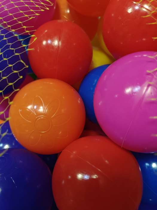 Фотография покупателя товара Шарики для сухого бассейна с рисунком, диаметр шара 7.5 см, набор 500 штук, цвет разноцветный - Фото 3