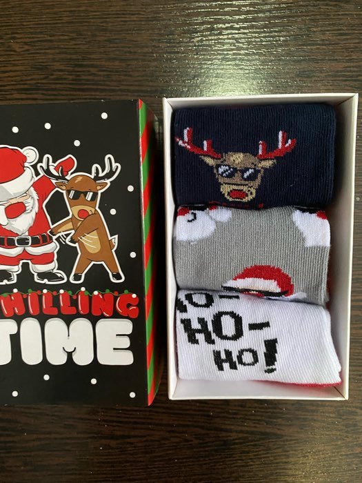 Фотография покупателя товара Носки детские новогодние KAFTAN «Друзья», набор 3 пары, р-р 14-16 - Фото 2