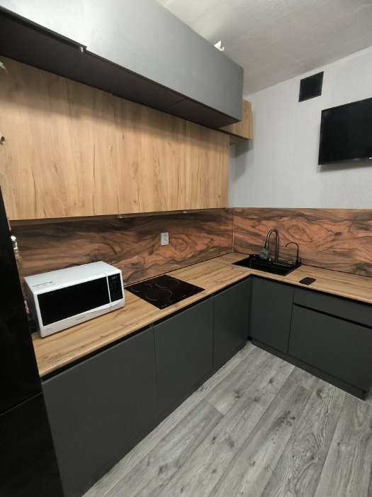 Фотография покупателя товара Кухонный гарнитур в потолок «Виктория», 3000 мм, цвет графит - Фото 8