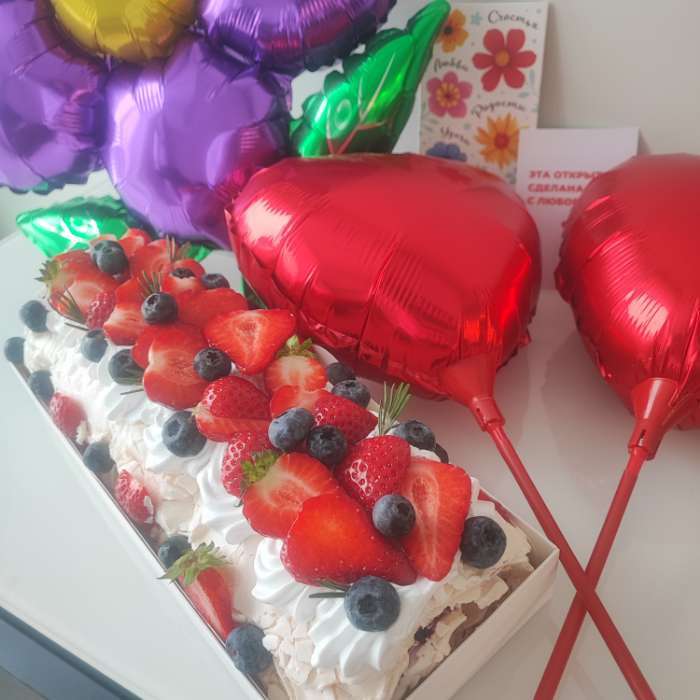 Фотография покупателя товара Воздушный шар фольгированный 10" «Сердце», с палочкой, красный - Фото 1