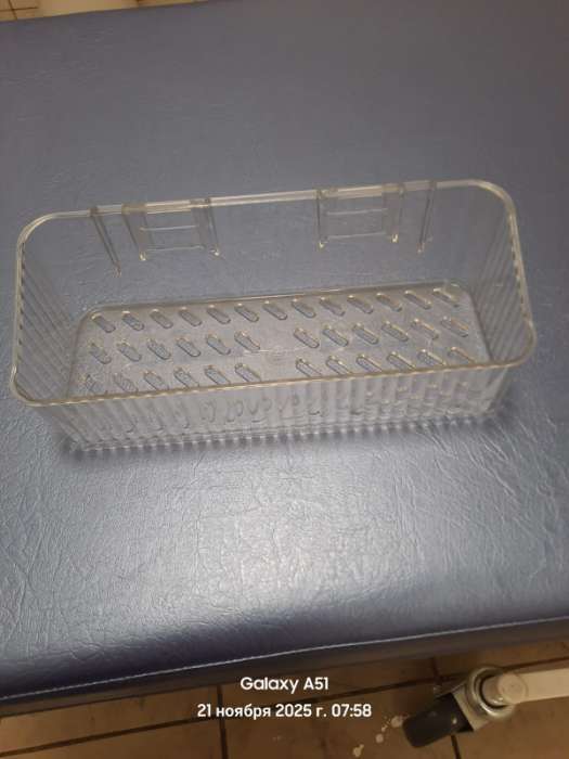 Фотография покупателя товара Полка для ванной настенная, прозрачная - Фото 1