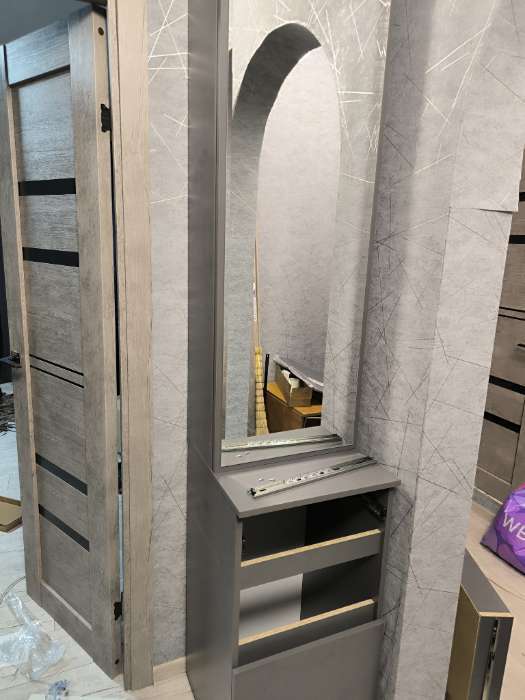 Фотография покупателя товара Прихожая «Лора. Готовое решение №1», 2200×450×1350 мм, цвет графит - Фото 5