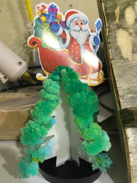 Фотография покупателя товара Набор для выращивания кристалла «Опыты. Чудесные кристаллы», Дед Мороз - Фото 21