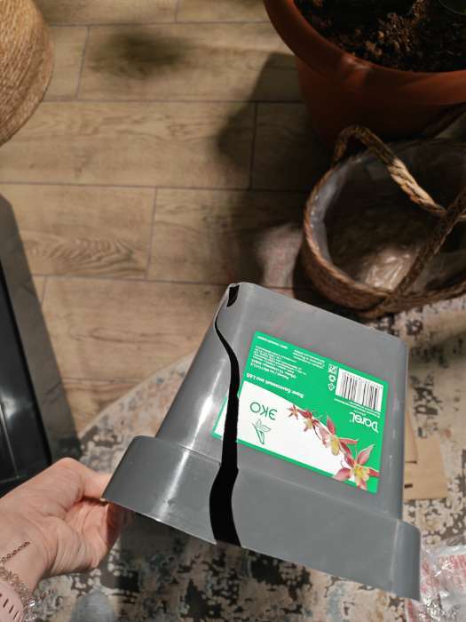 Фотография покупателя товара Ящик балконный для цветов «Эко», 12 л, 60×17×15.5 см, пластиковый, МИКС - Фото 8