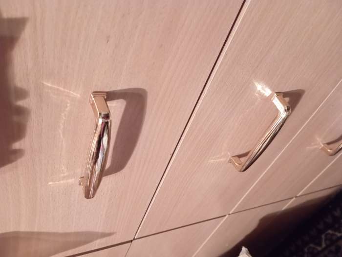 Фотография покупателя товара Ручка-скоба мебельная ТУНДРА РС192GP, м/о 96 мм, цвет золото - Фото 2