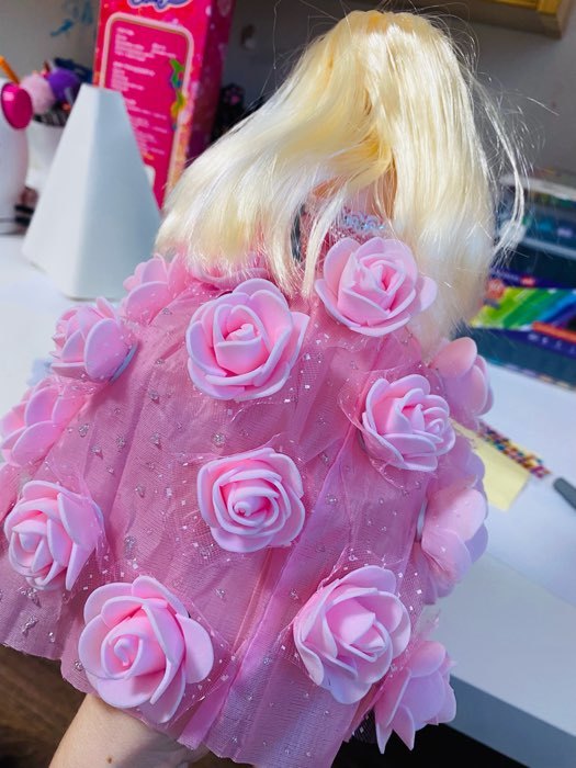 Фотография покупателя товара УЦЕНКА Кукла Happy Valley «Цветочная принцесса Флори» с цветами и блёстками - Фото 3