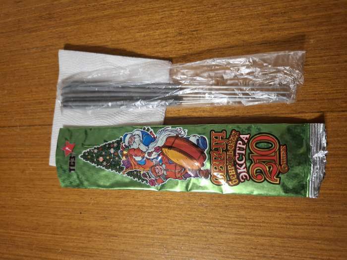 Фотография покупателя товара Бенгальские огни золотые 6 шт., 17 см, горение 30 сек. - Фото 2