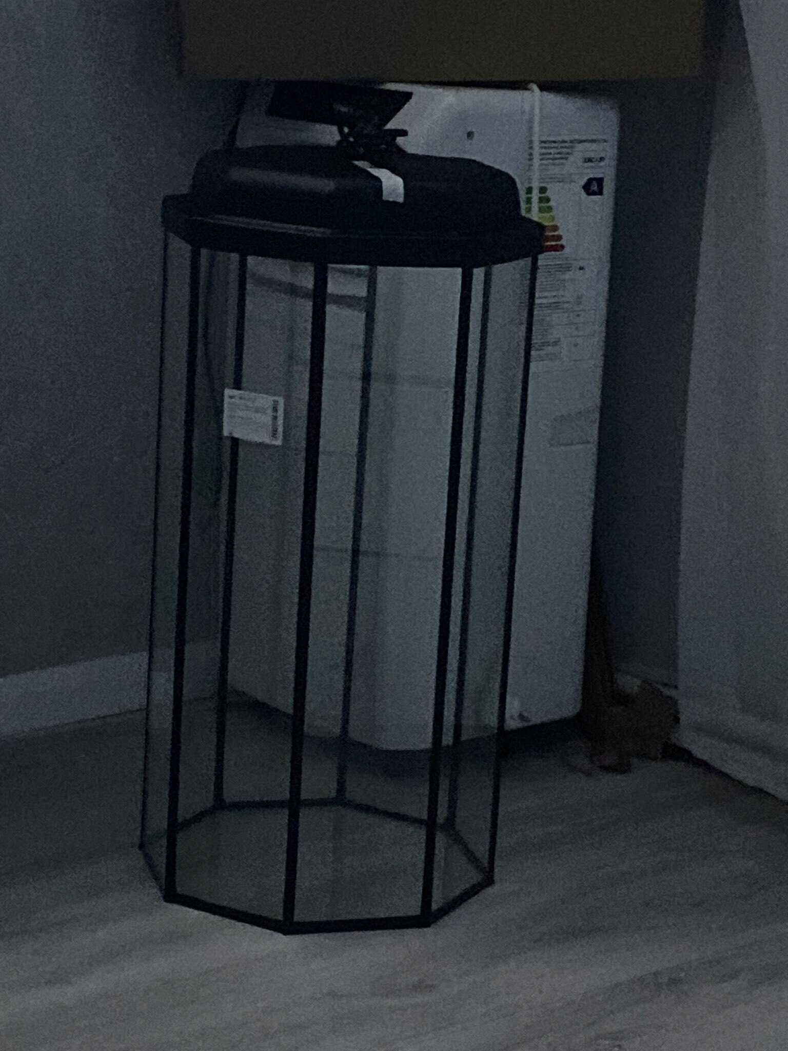 Фотография покупателя товара Аквариум «Восьмигранный» с крышкой, 50 л, 33×33×60/67 см, чёрный - Фото 7