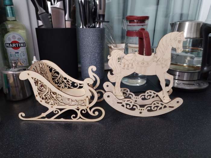 Фотография покупателя товара Сувенир "Сани" 23х14х10,5 см (набор 6 деталей) - Фото 16