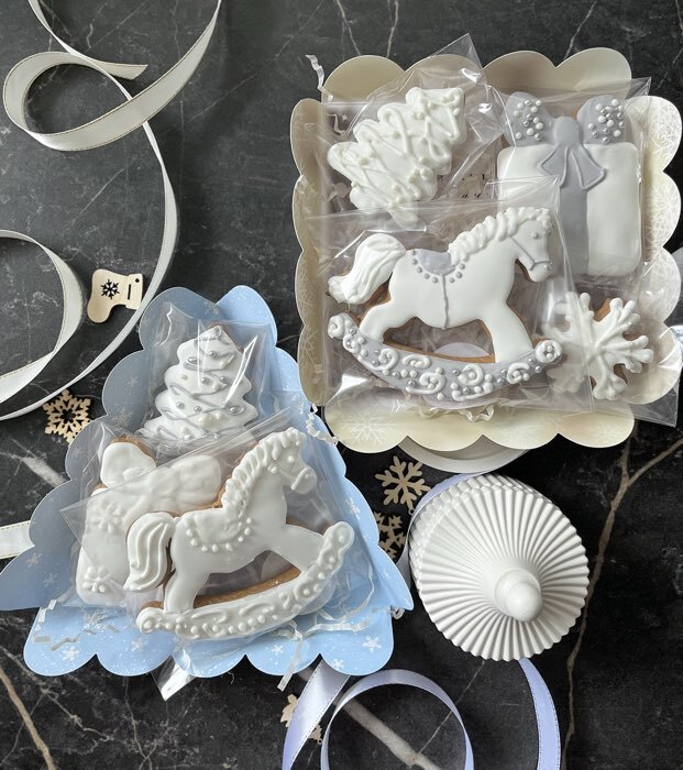 Фотография покупателя товара Коробка для печенья «Новогодняя Ёлочка», 15×15×3 см, Новый год - Фото 1