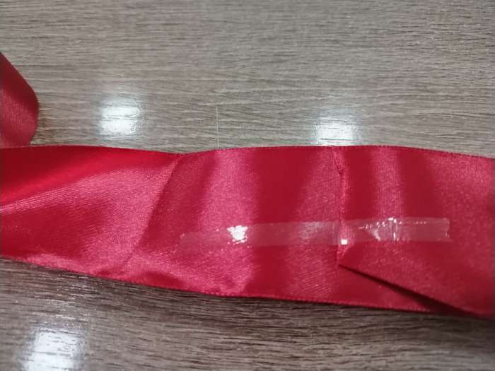 Фотография покупателя товара Атласная лента, набор 3 шт., 50 мм, 23±1 м, красная, бордовая - Фото 7