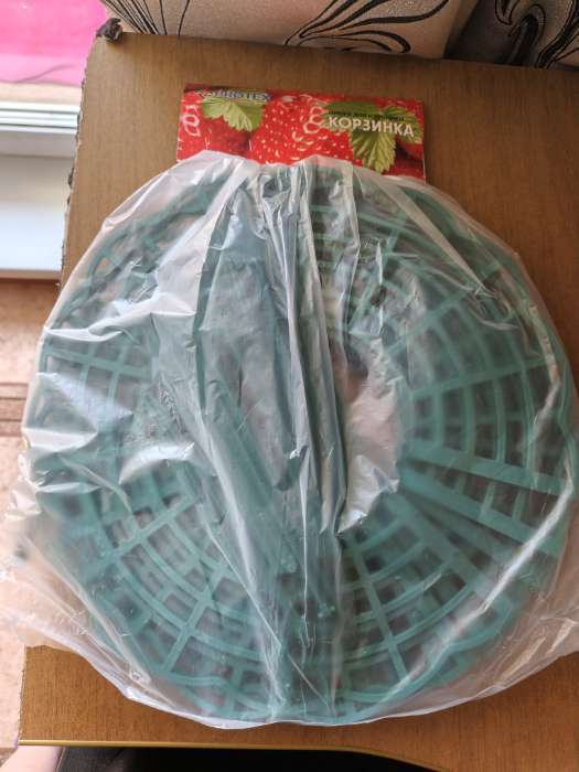 Фотография покупателя товара Кустодержатель для клубники, d=30.5 см, пластик, зелёный - Фото 1