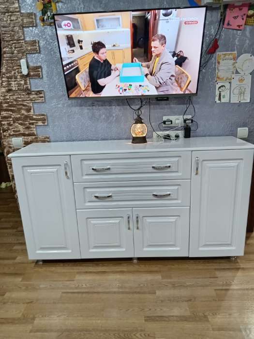 Фотография покупателя товара Комод напольный для спальни «Венеция» №11, 2 ящика, 4 дверцы, 1650×425×876 мм, цвет белый - Фото 1