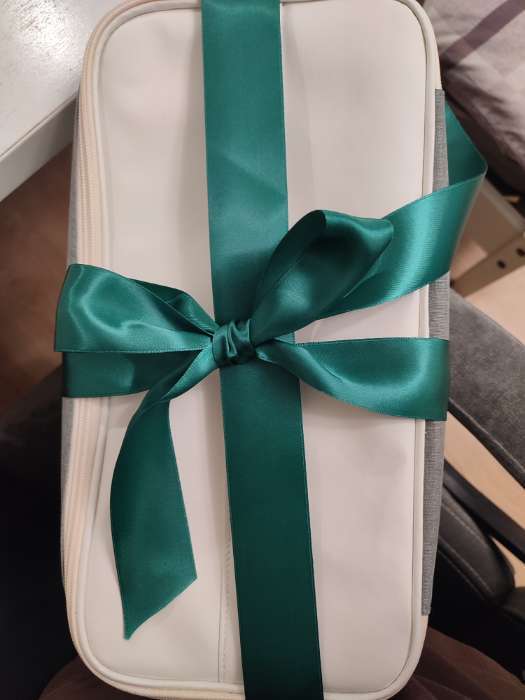 Фотография покупателя товара Лента атласная TEIRA, двухсторонняя, 6 мм, 25±1 м, зелёная №0589 - Фото 1