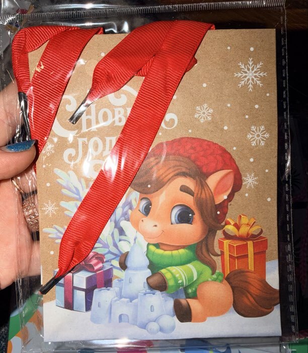 Фотография покупателя товара Пакет подарочный новогодний крафтовый «Новогодняя нежность», S 15×12×5.5 см - Фото 4