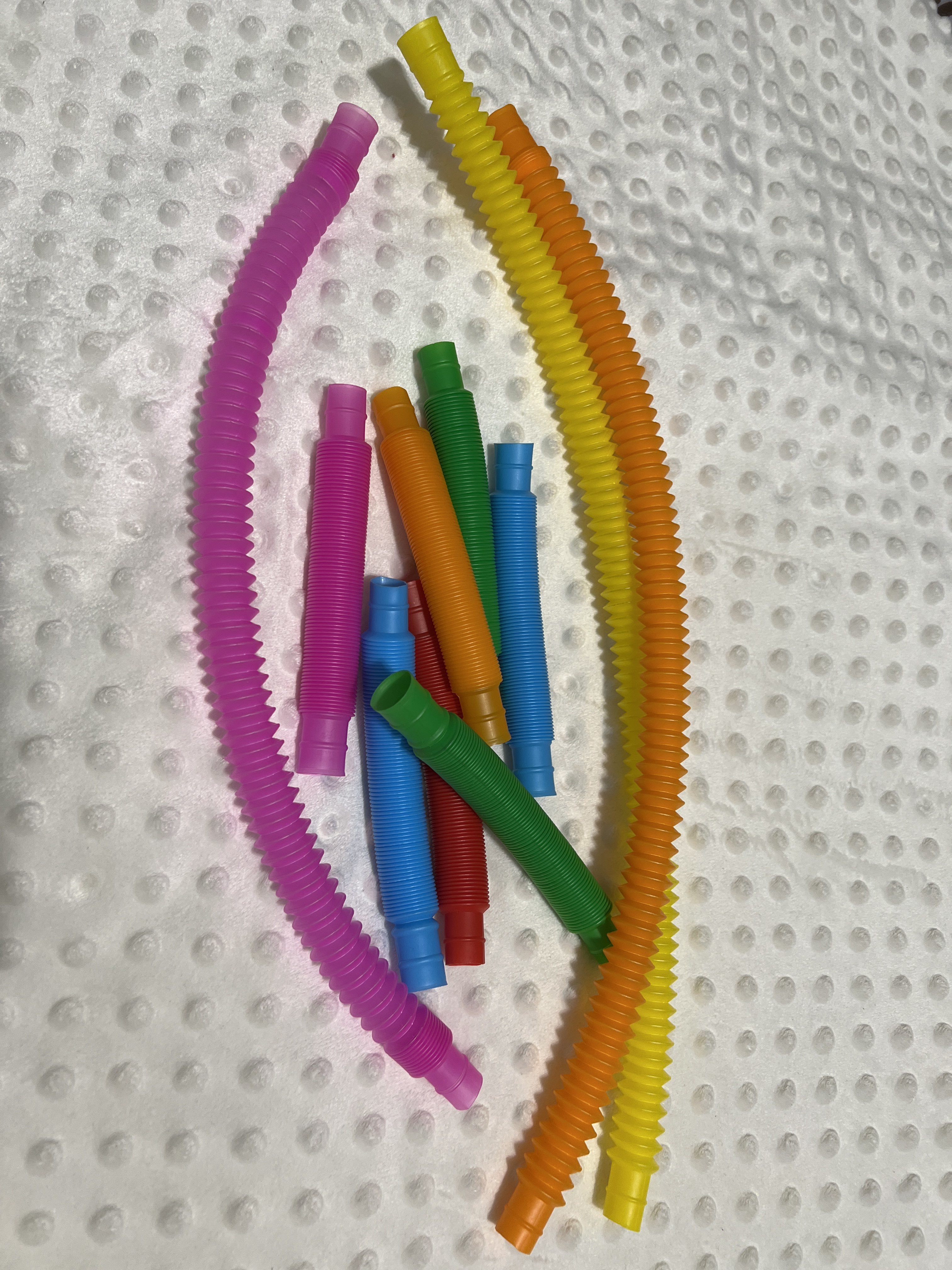 Фотография покупателя товара Игрушка-антистресс Pop Tubes, набор 12 шт., цвета МИКС - Фото 2