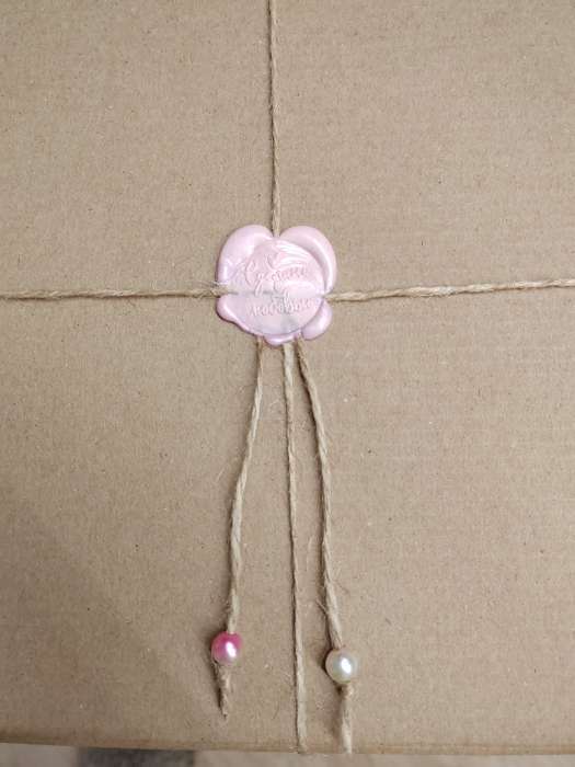 Фотография покупателя товара Сургучная печать «Сделано с любовью», 12.5×4×4 см - Фото 1