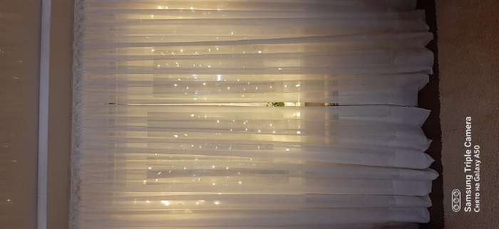 Фотография покупателя товара Гирлянда «Бахрома» 2 × 1.5 м с насадками «Сердце», IP20, прозрачная нить, 124 LED, свечение тёплое белое, 220 В - Фото 2