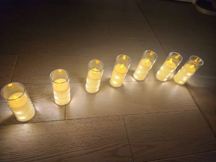 Фотография покупателя товара Светодиодная свеча, ночник LED RISALUX «Романтик», 3×LR44, 5.5×5.5×12.5 см - Фото 1