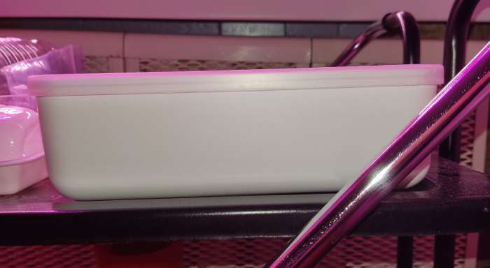 Фотография покупателя товара Контейнер для хранения с крышкой LaDо́m «Лёгкость», 7.95 л, 36×26×8 см, пластик, белый - Фото 1