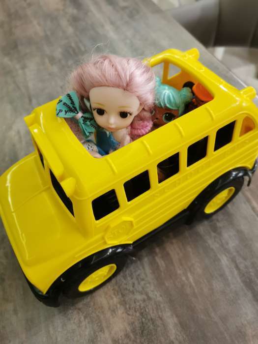 Фотография покупателя товара Автобус школьный, цвет жёлтый - Фото 2